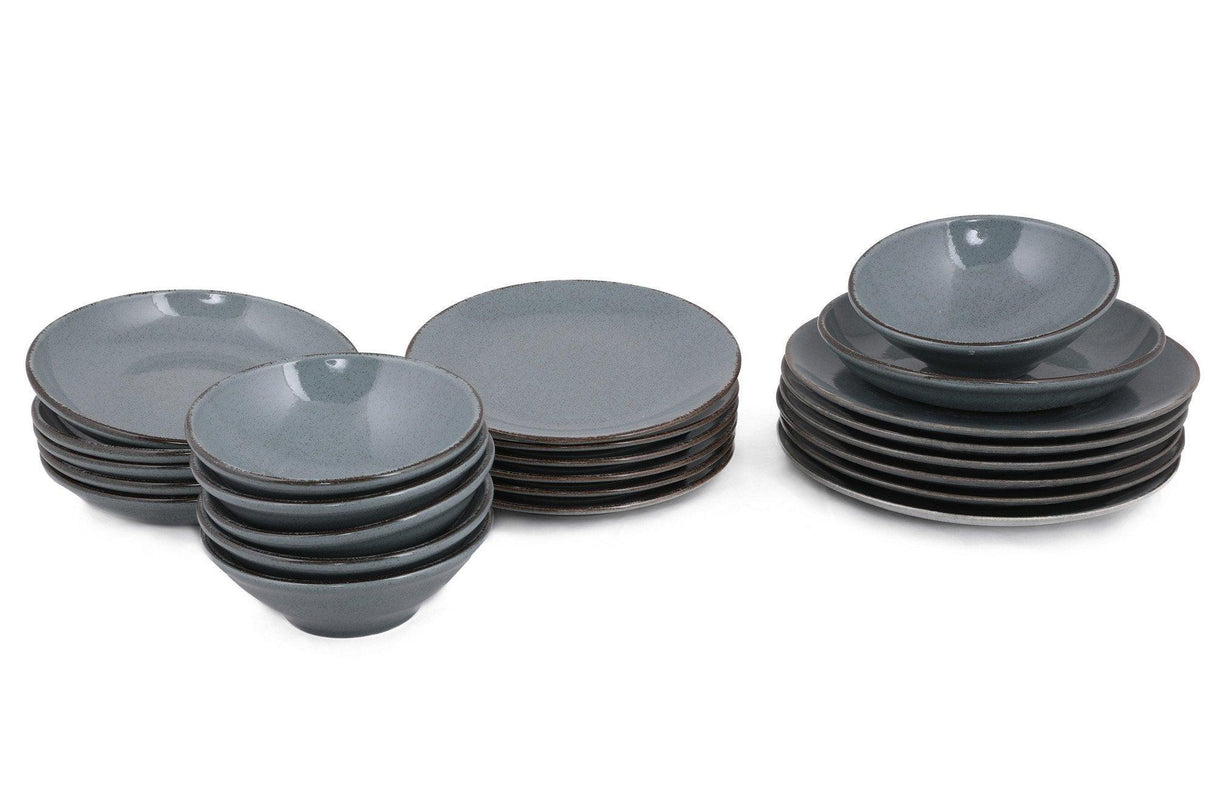 Serviciu de masa, 24 piese, Portelan, Albastru