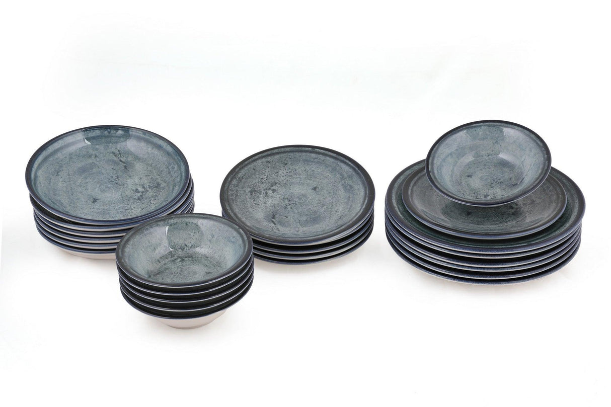 Serviciu de masa, 24 piese, Portelan, Bluemarin - Turcoaz