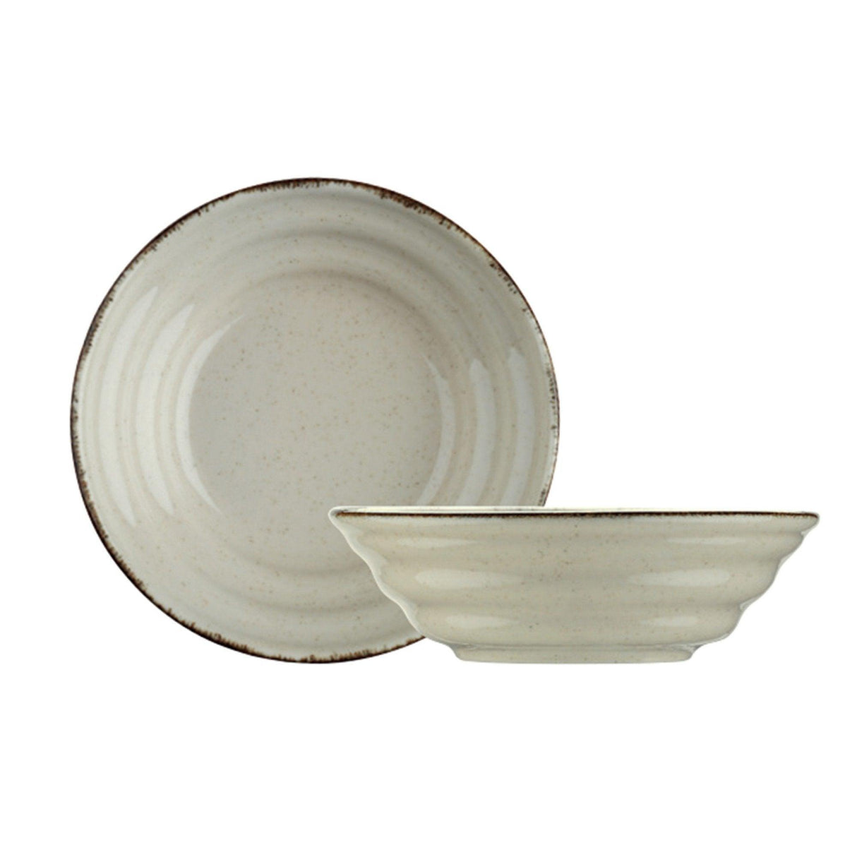 Serviciu de masa, 24 piese, Portelan, Crem