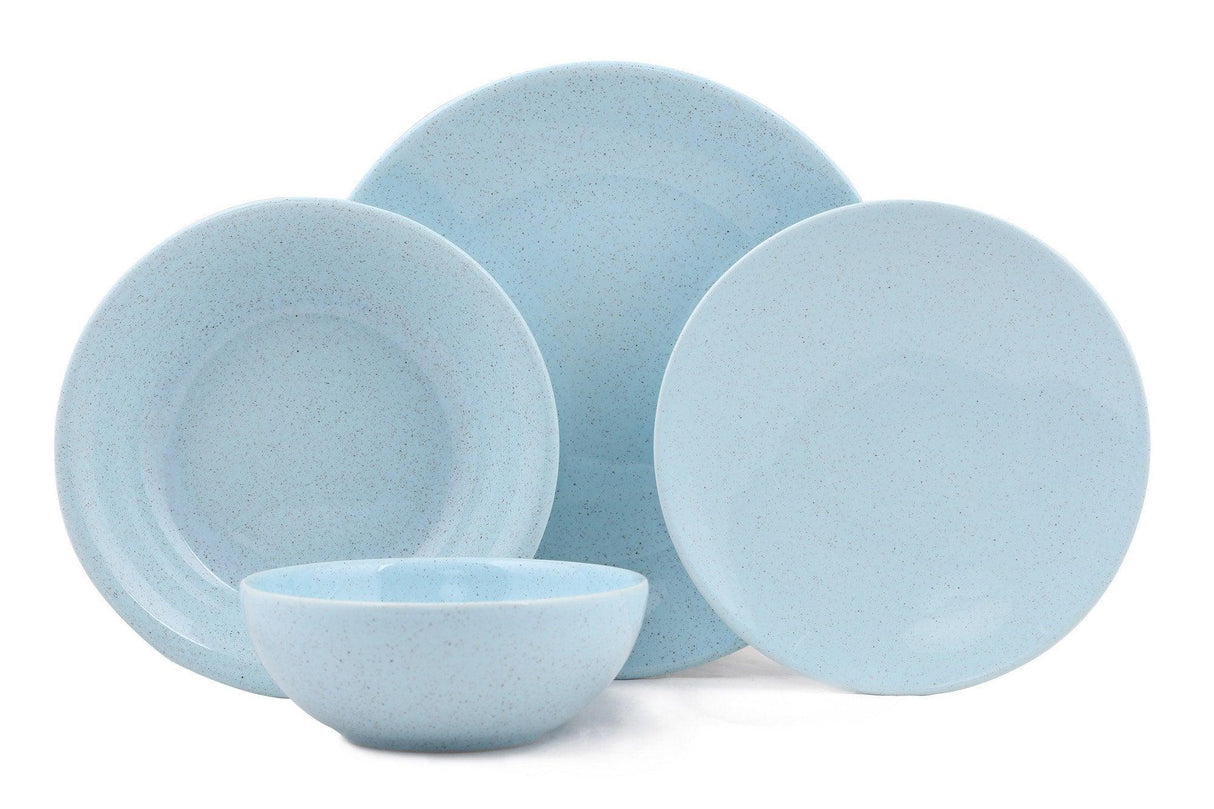 Serviciu de masa, 24 piese, Portelan, Turcoaz