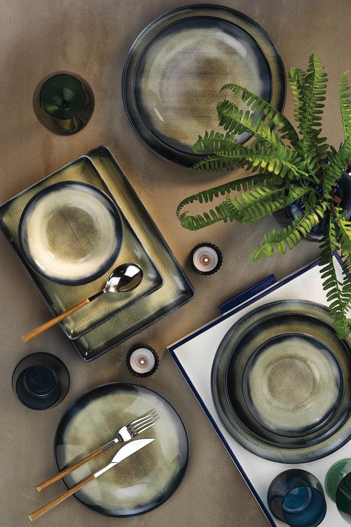 Serviciu de masa, 26 piese, Portelan, Bluemarin - Maro