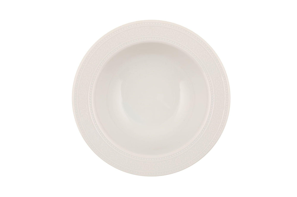 Serviciu de masa, 53 piese, Portelan, Alb