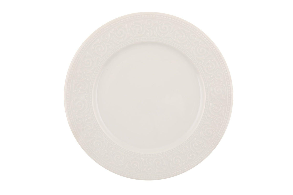 Serviciu de masa, 53 piese, Portelan, Alb