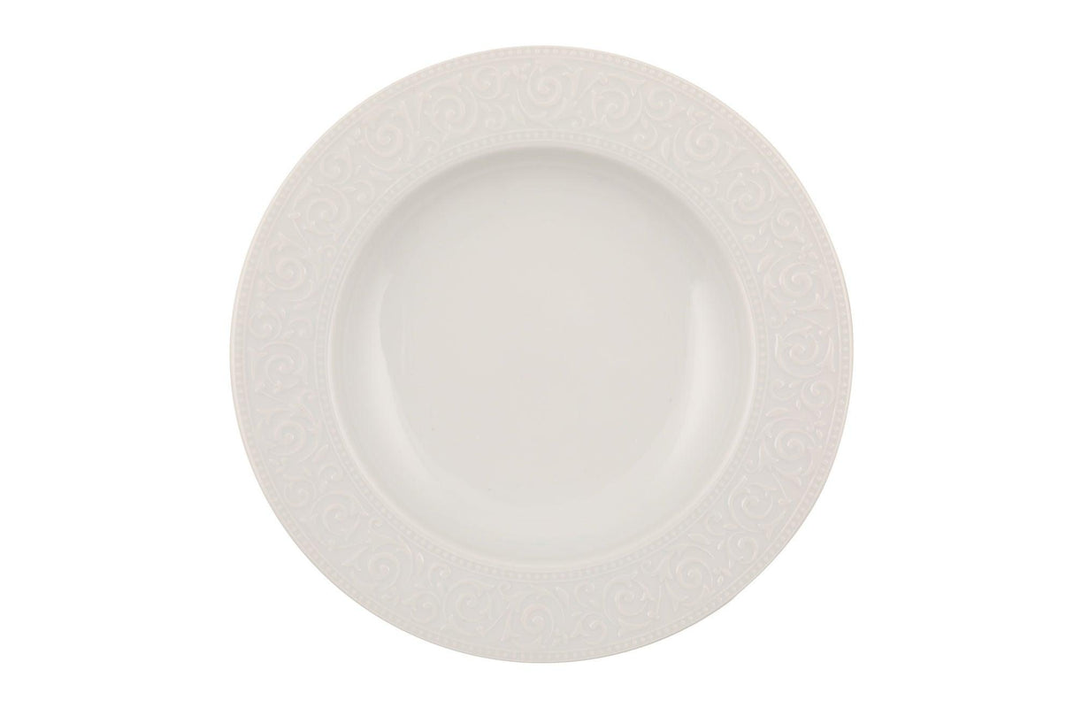 Serviciu de masa, 53 piese, Portelan, Alb