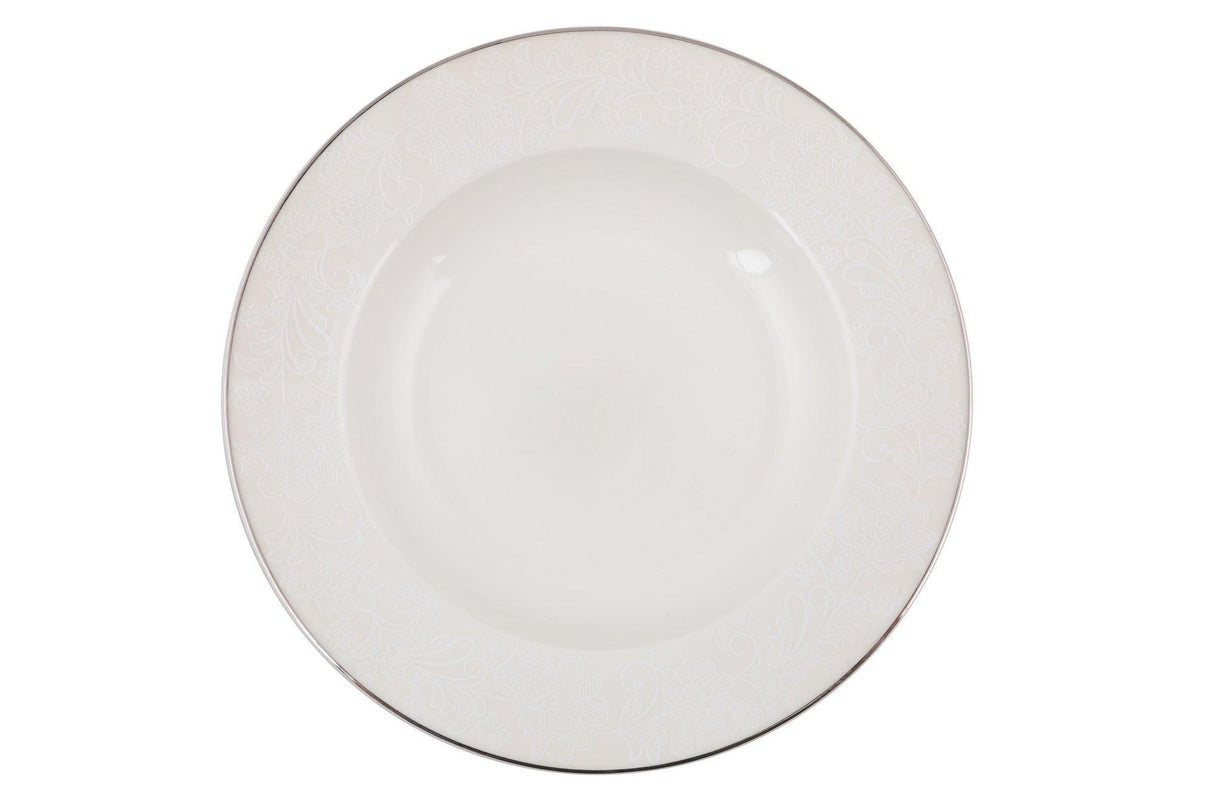 Serviciu de masa, 62 piese, Portelan, Alb