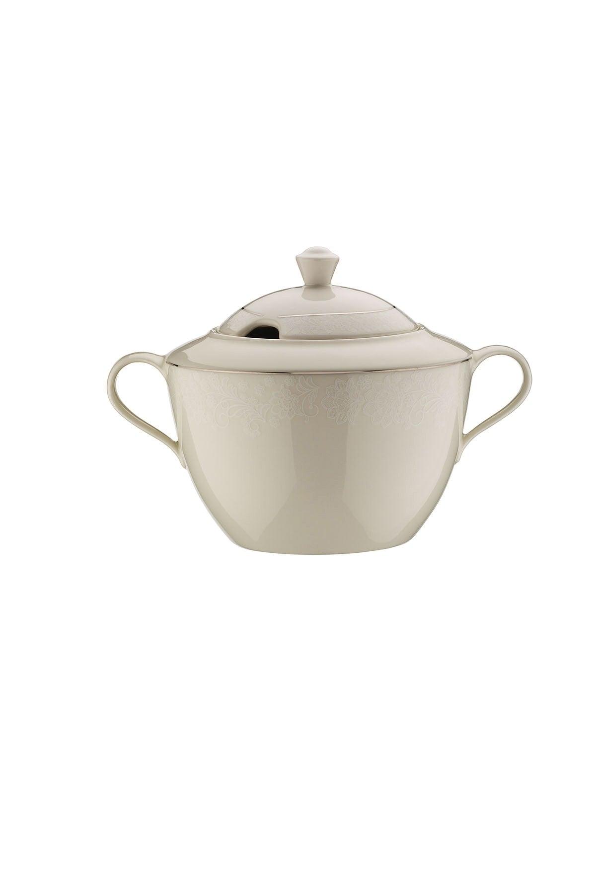 Serviciu de masa, 62 piese, Portelan, Alb