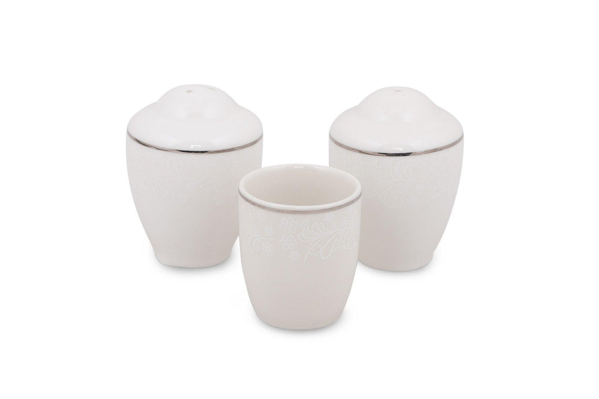 Serviciu de masa, 62 piese, Portelan, Alb