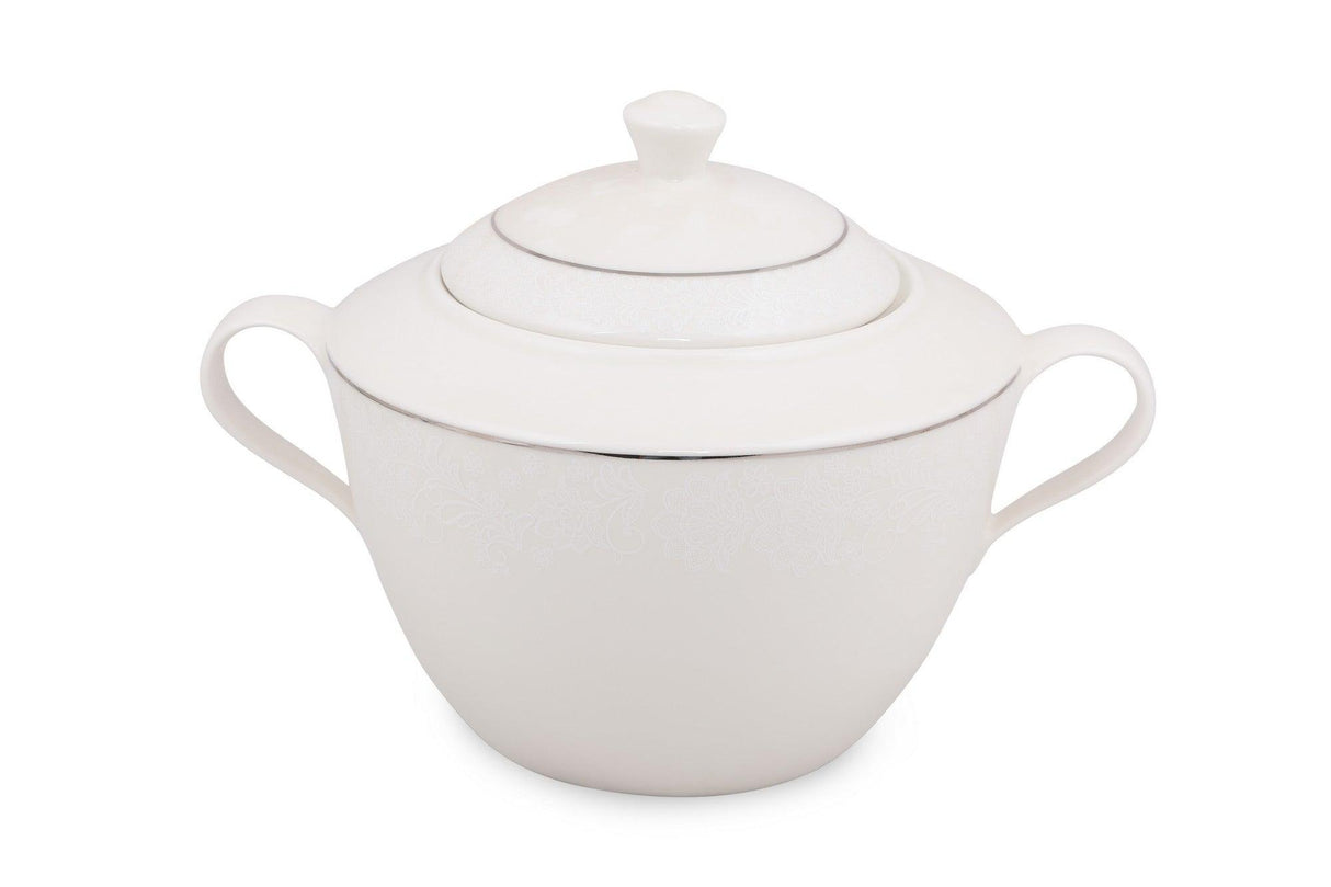 Serviciu de masa, 62 piese, Portelan, Alb