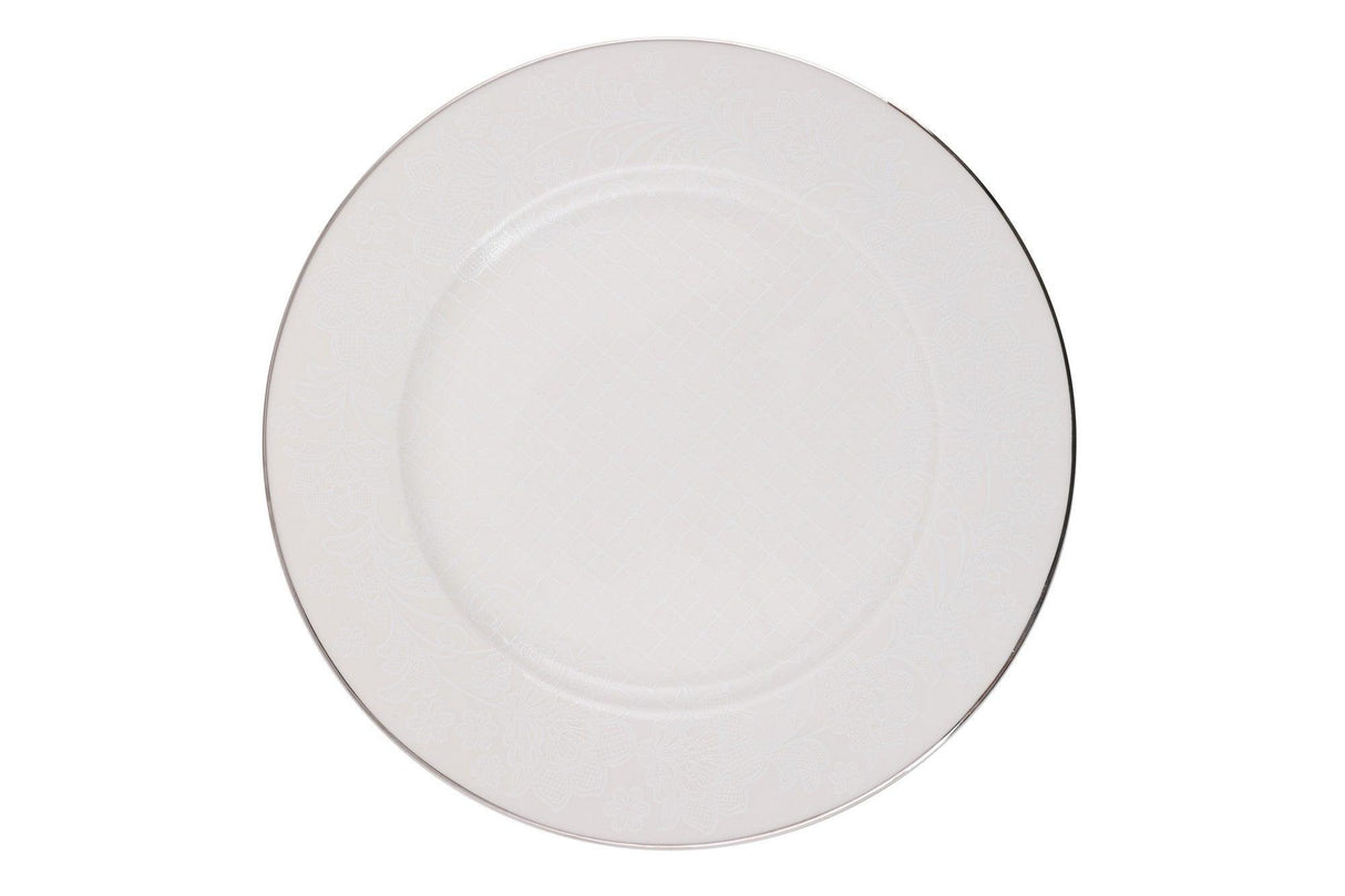 Serviciu de masa, 62 piese, Portelan, Alb