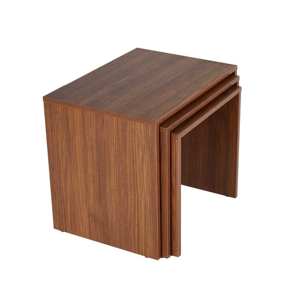 Set 3 Masute Cafea Zigon Adore, 55x47x40 cm - Maro