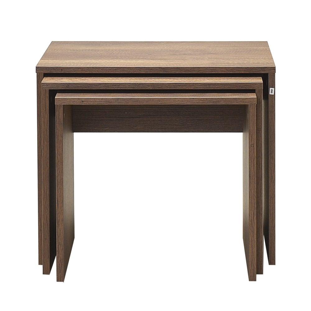 Set 3 Masute Cafea Zigon Adore, 55x47x40 cm - Maro