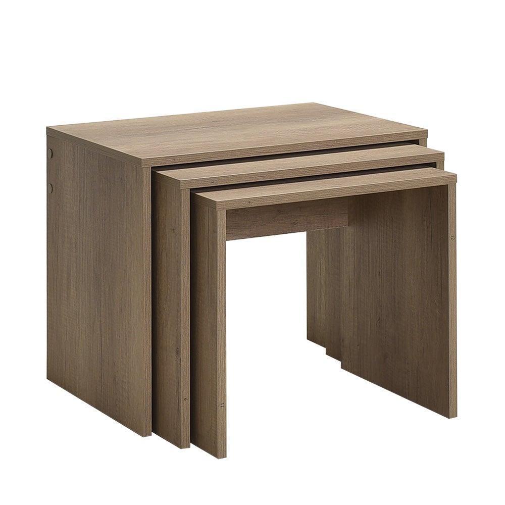 Set 3 Masute Cafea Zigon Adore, 55x47x40 cm - Natur