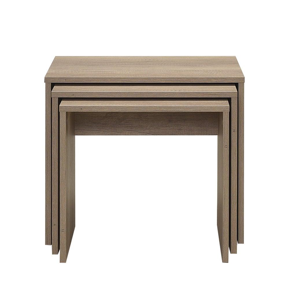 Set 3 Masute Cafea Zigon Adore, 55x47x40 cm - Natur