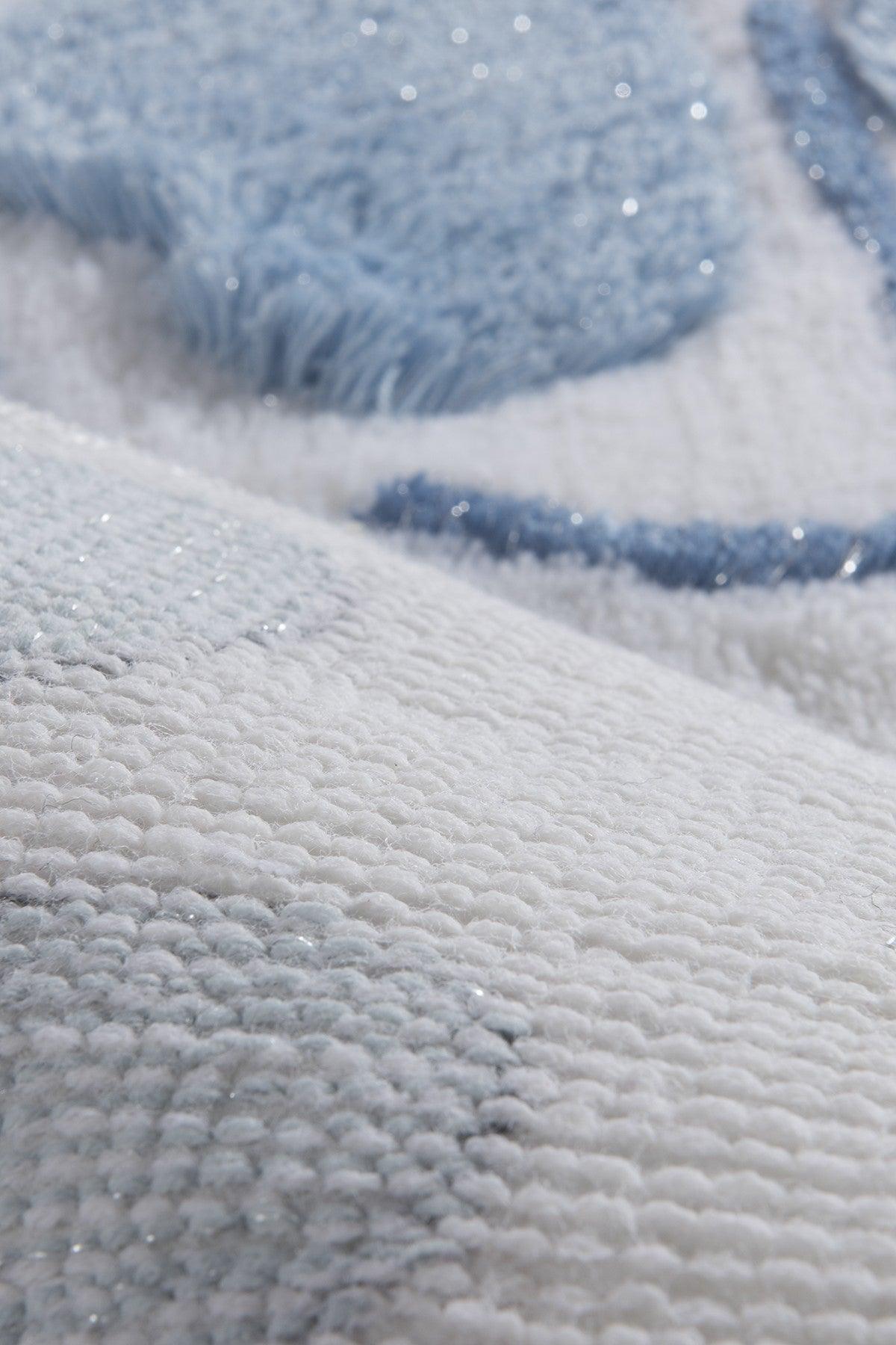 Set Covor de baie (3 bucăți), Albastru