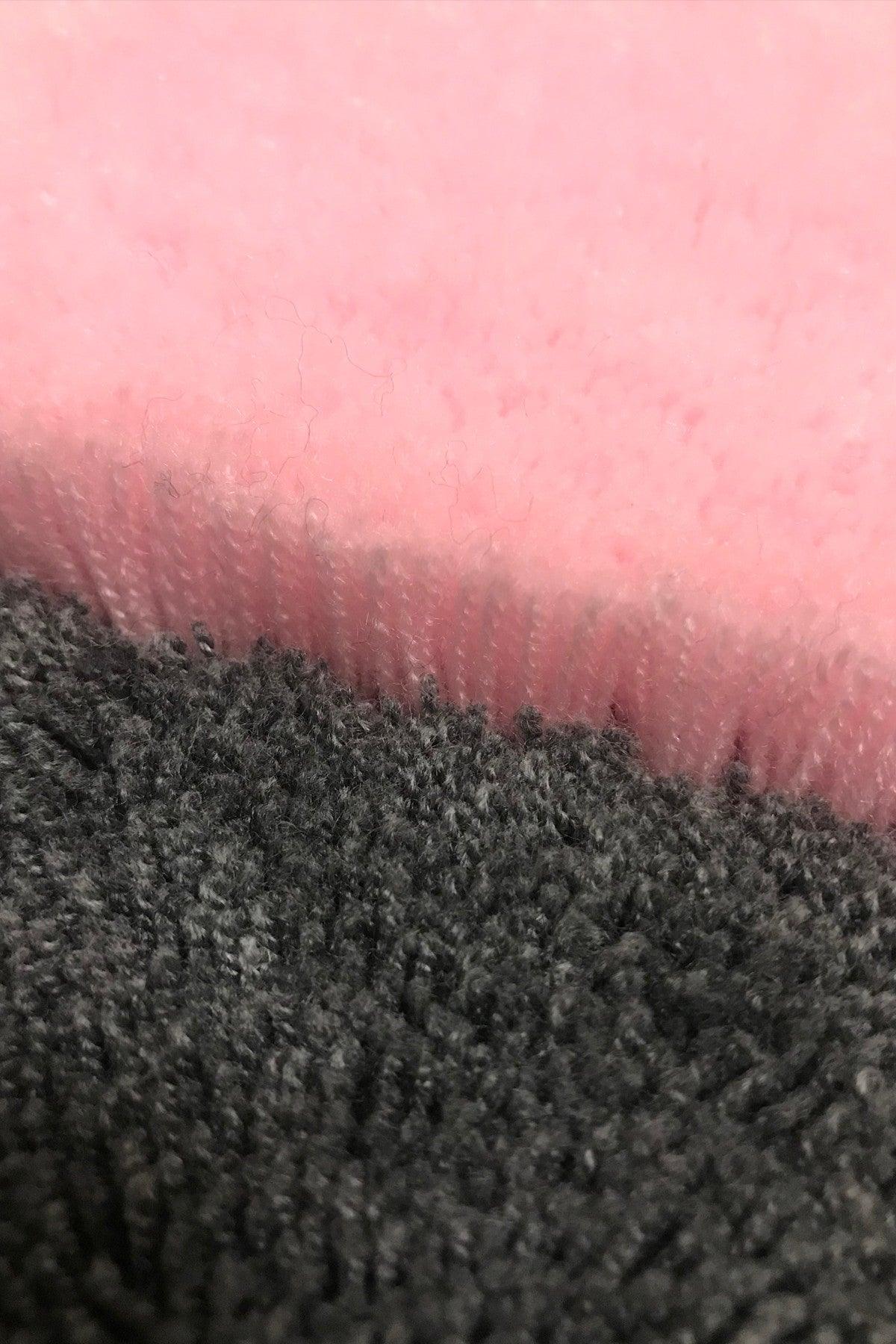 Set Covor de baie (3 bucăți), Gri - Roz