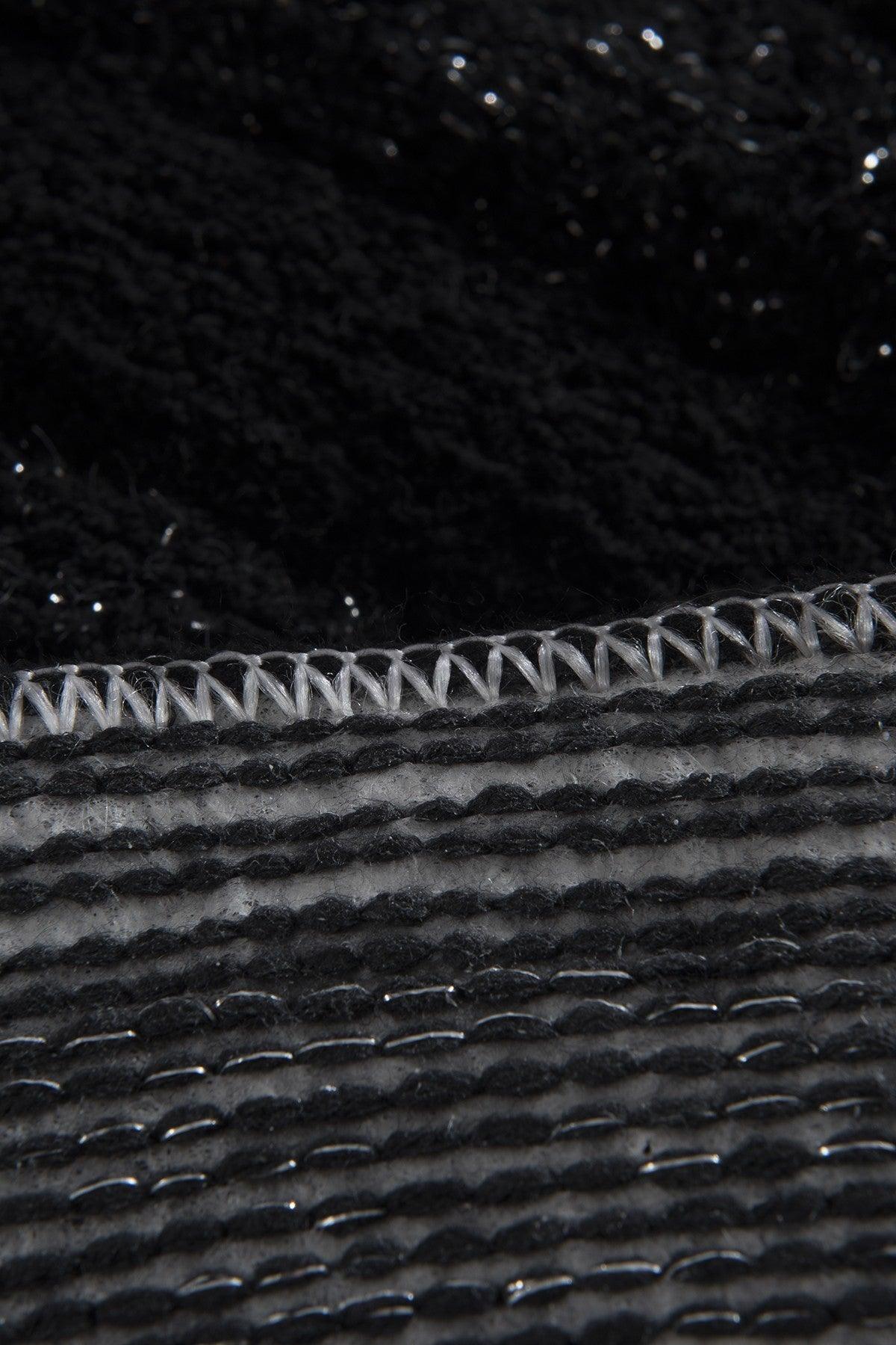 Set Covor de baie (3 bucăți), Negru