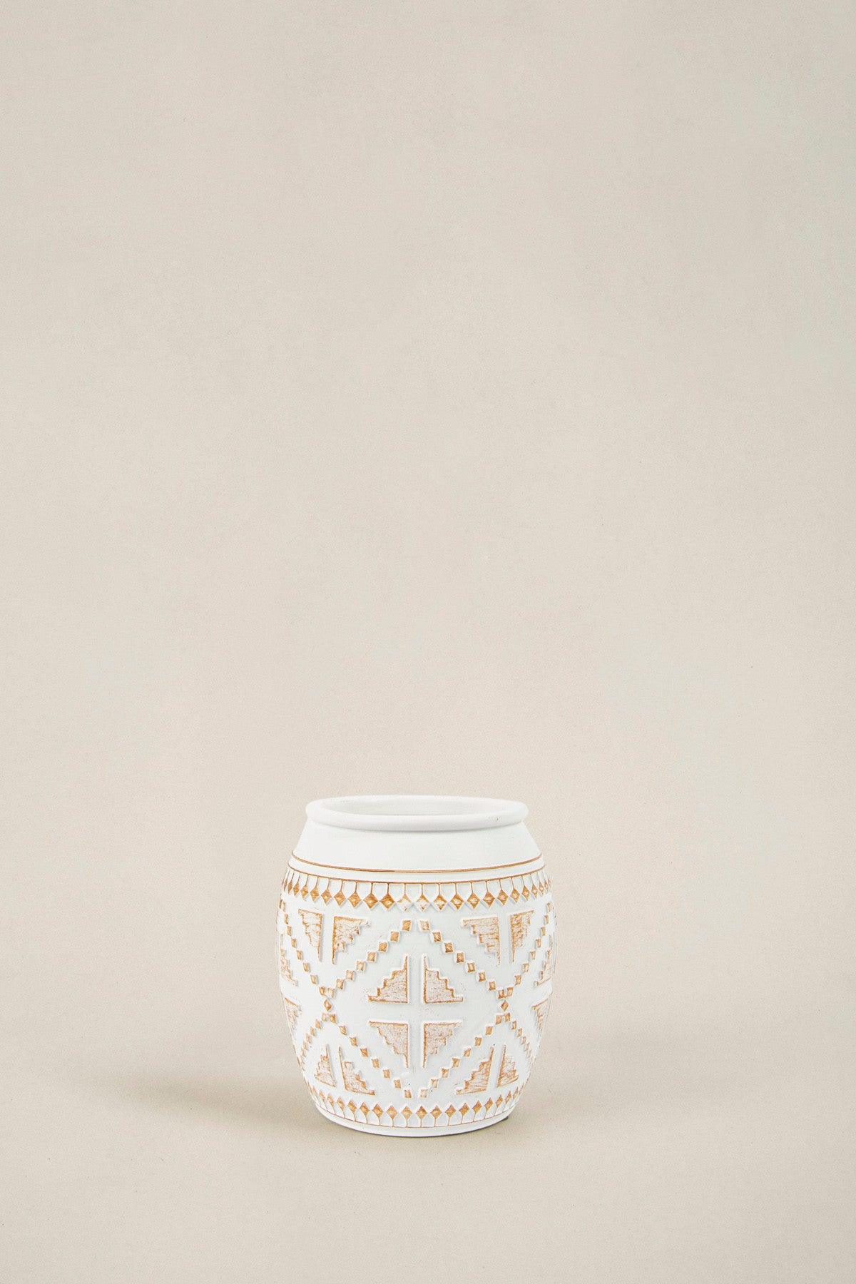 Set de Baie Lux Ella, Alb, Dozator de sapun, Perie, Suport de periuta de dinti, Sapuniera, Coș de Gunoi