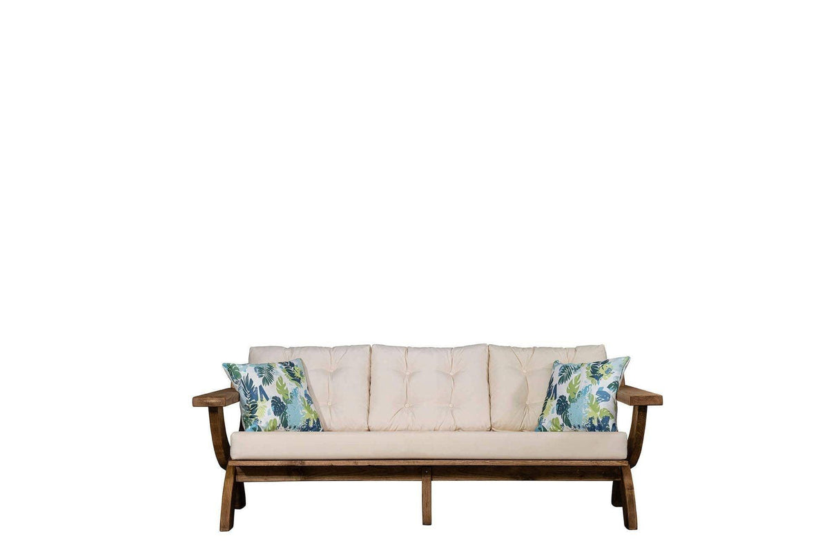 Set De Lounge De Grădină Albatros 2, Crem, 198X85X72 Cm