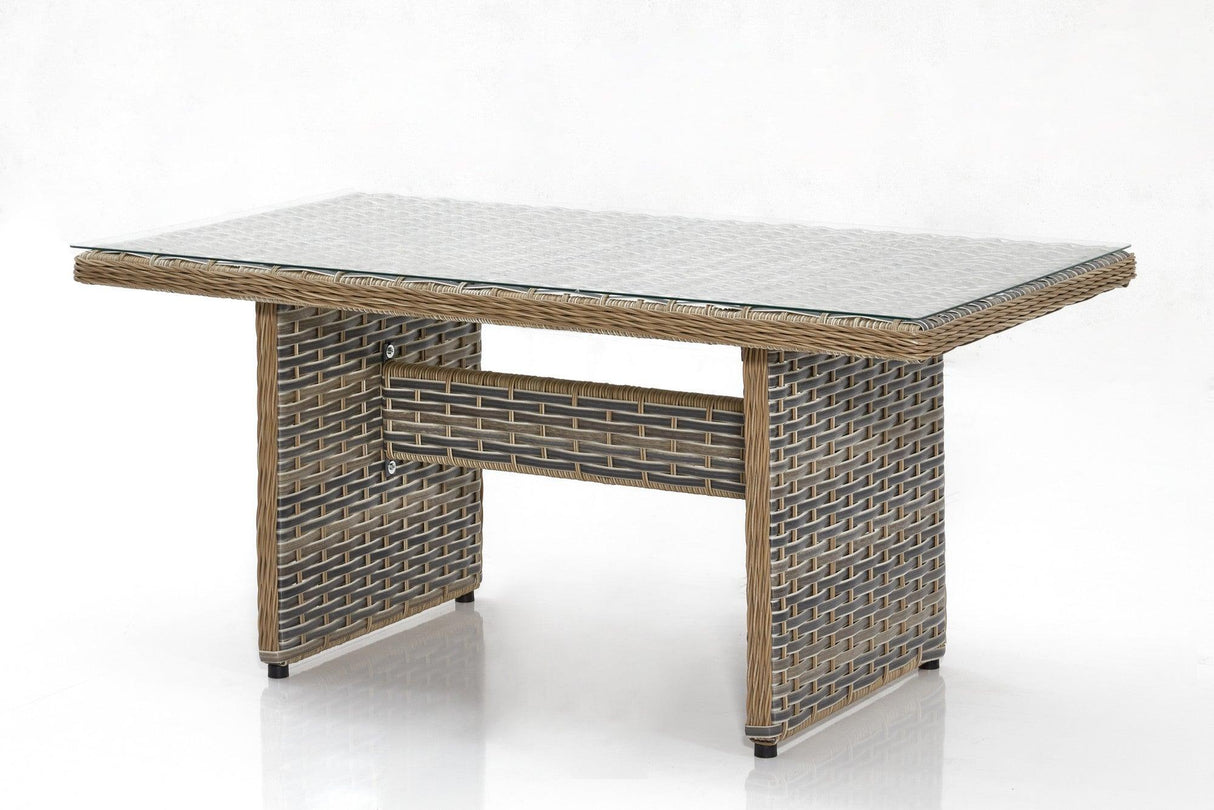 Set de lounge de grădină Ibiza - Cream, Crem, 187x80x80 cm