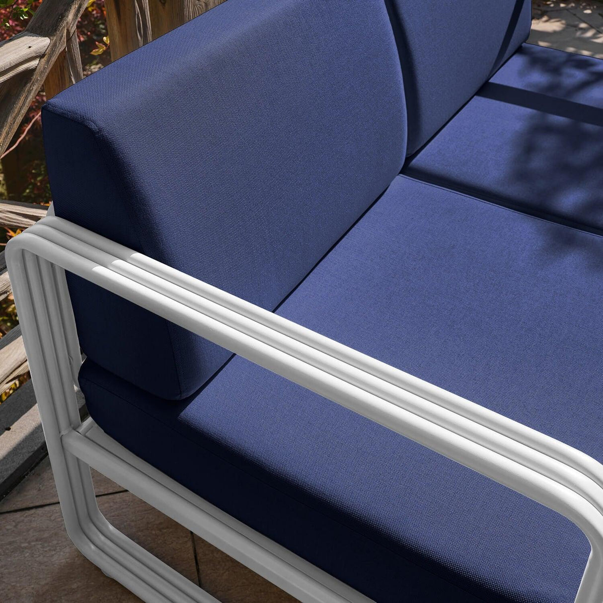 Alb Albastru închis