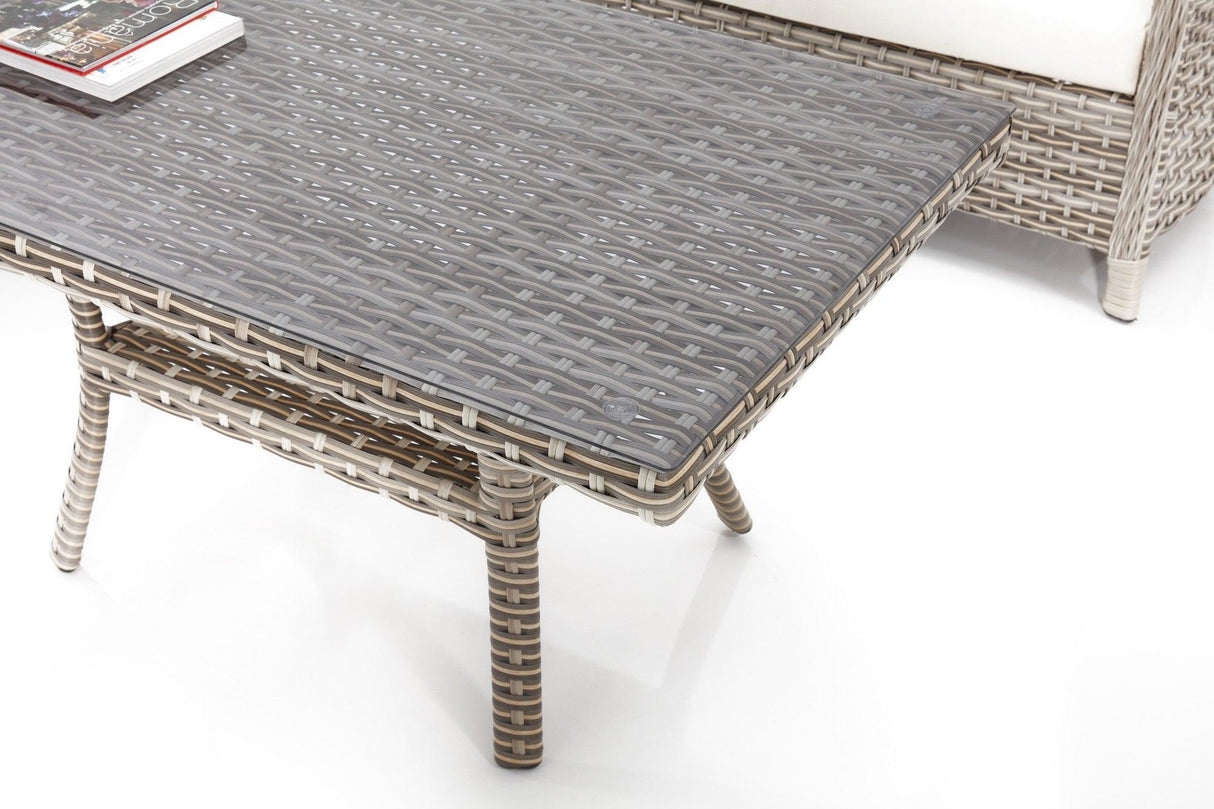 Set de lounge de grădină Manila 316 - Cream, Crem, 120x65x65 cm