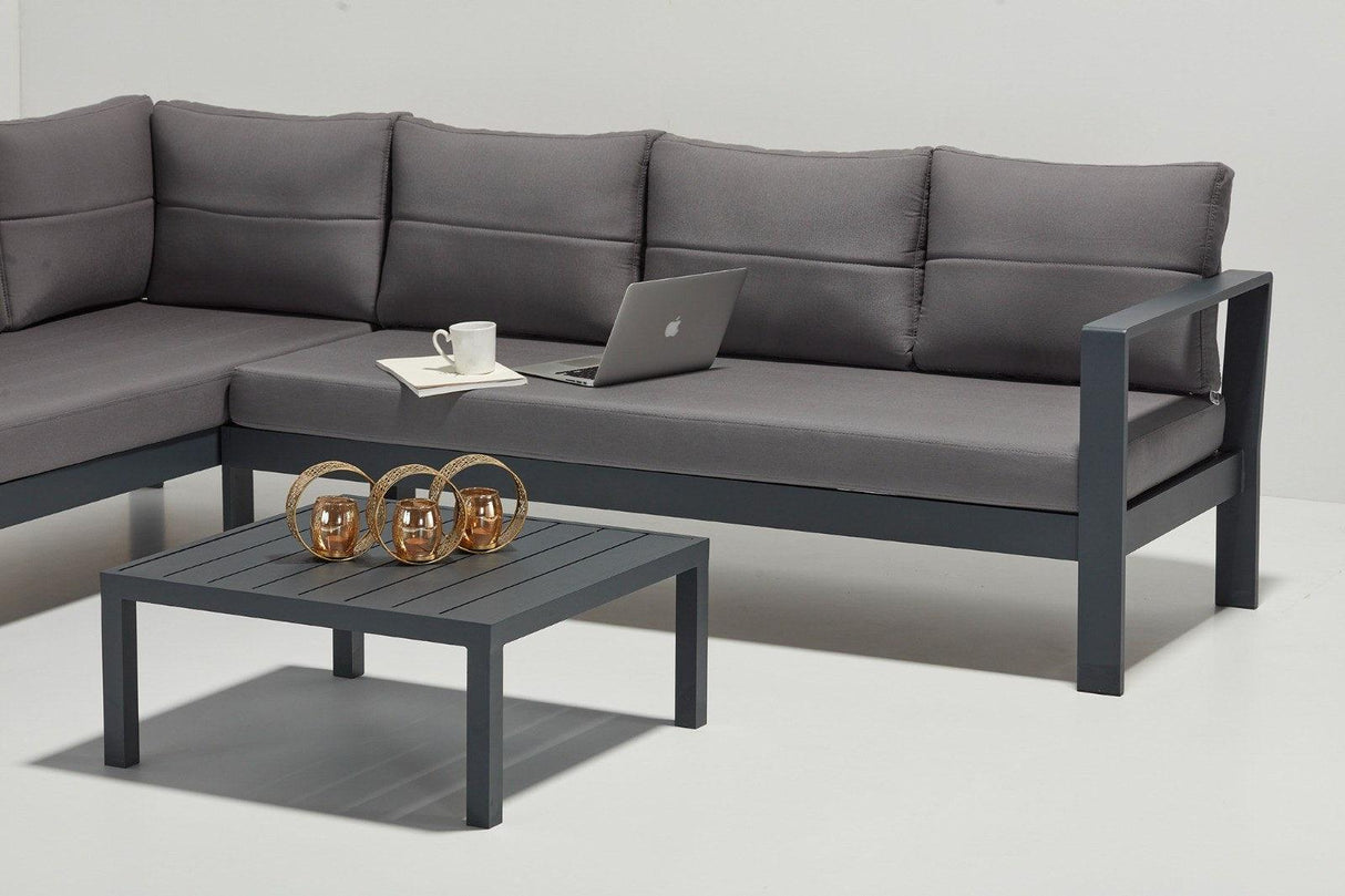 Set De Lounge De Grădină Roma, Gri, 272X65X202 Cm