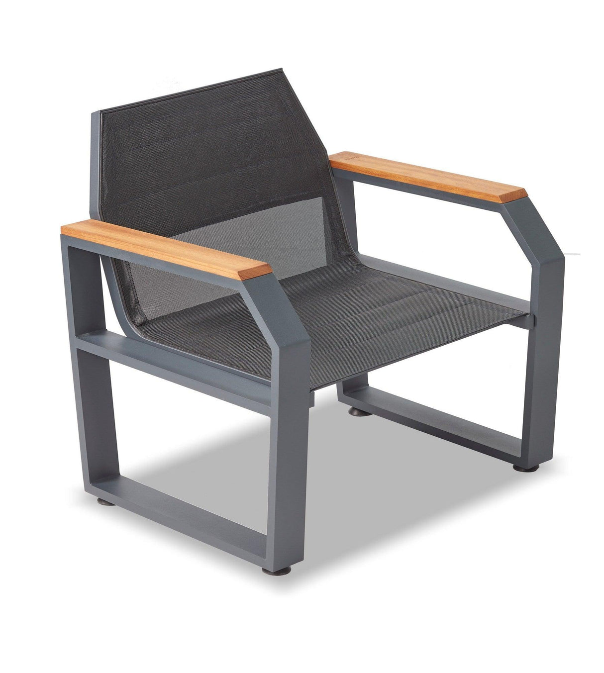 Set de lounge de grădină Truva, 4 bucati, Lemn - Aliminium, Gri, 145 x 77 x 74 cm