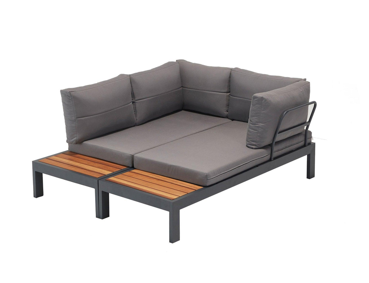 Set De Lounge De Grădină Verona Wood, Multicolor, 258X85X184 Cm