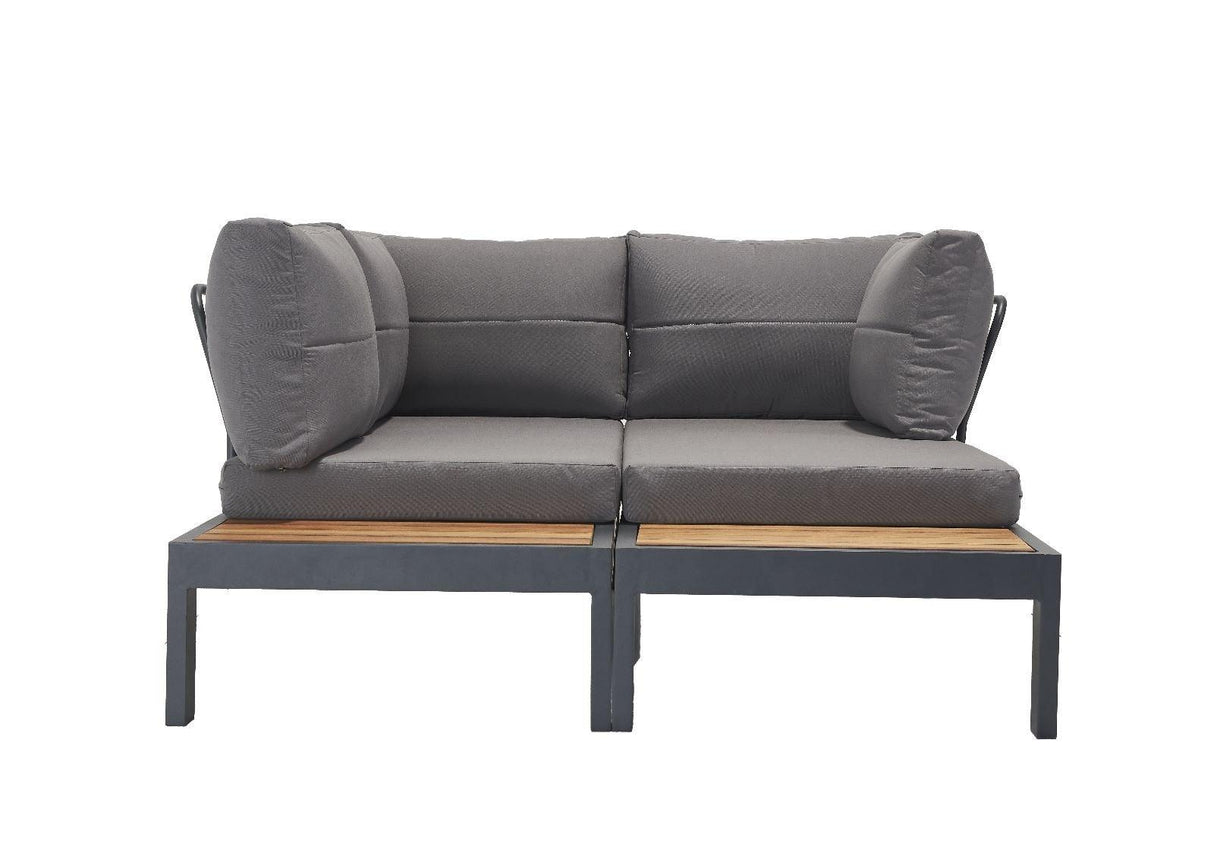 Set De Lounge De Grădină Verona Wood, Multicolor, 258X85X184 Cm