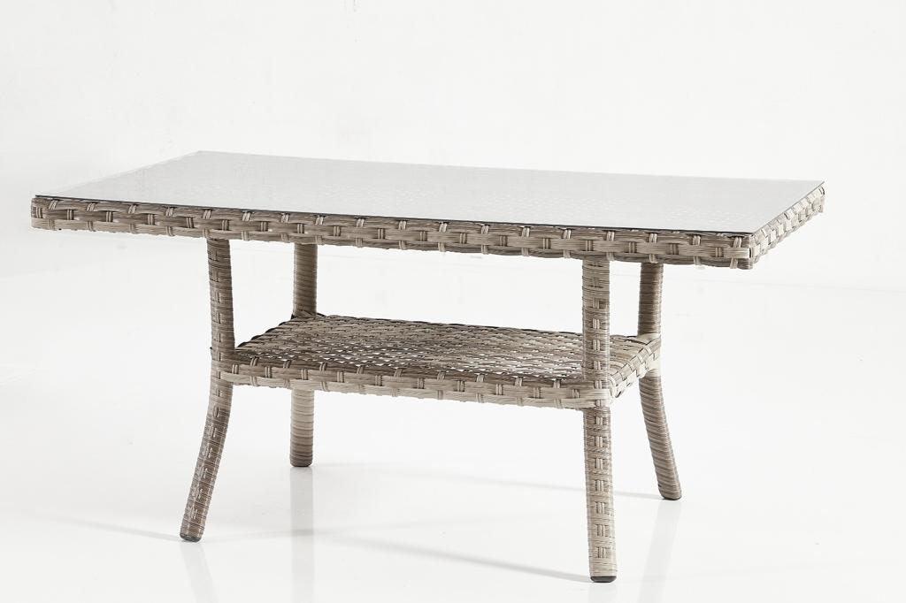 Set de lounge de grădină Vivaldi, 6 bucati, Crem, Rattan, 187 x 80x 80 cm