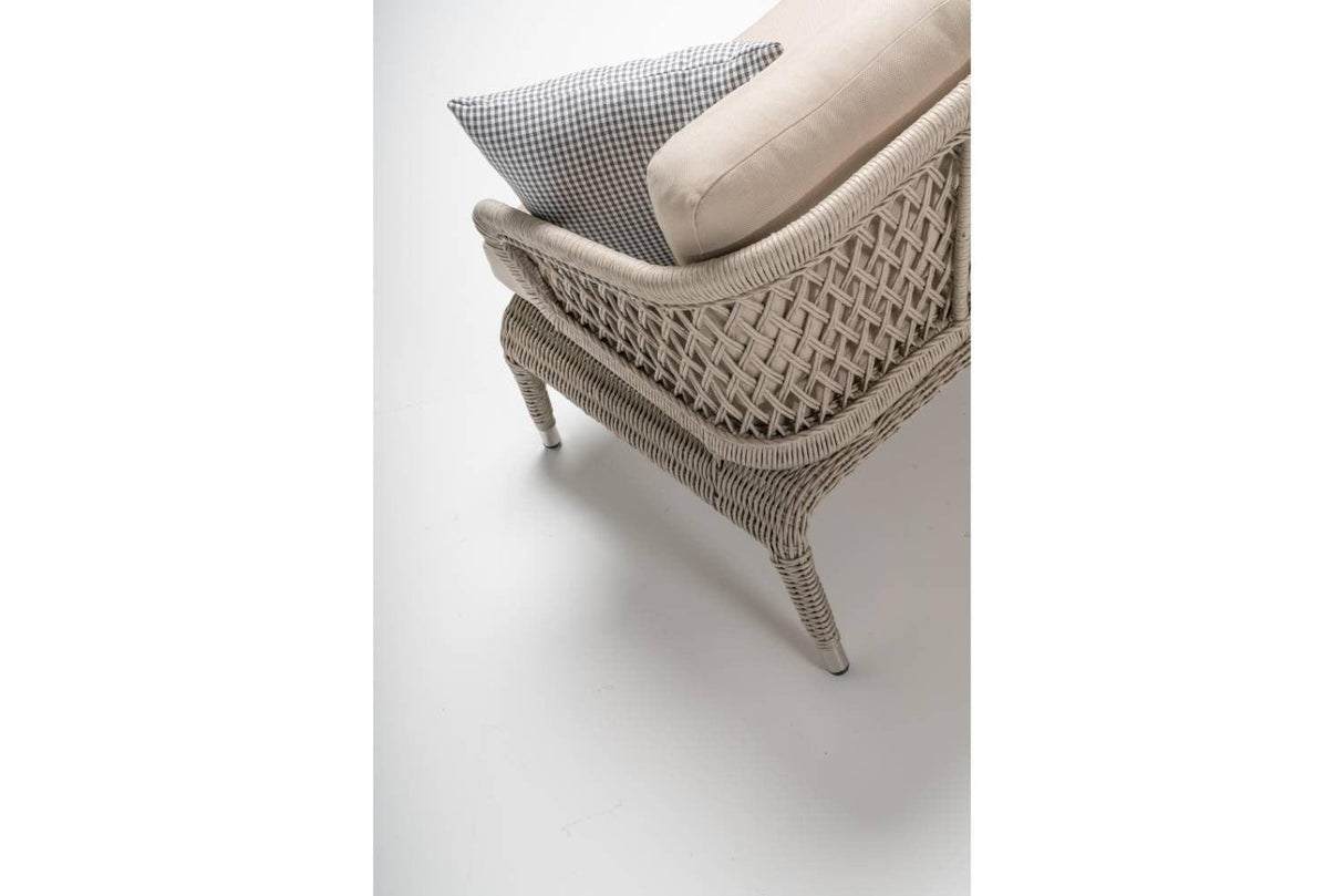 Set De Lounge De Grădină Zambak, Crem, 250X67X82 Cm