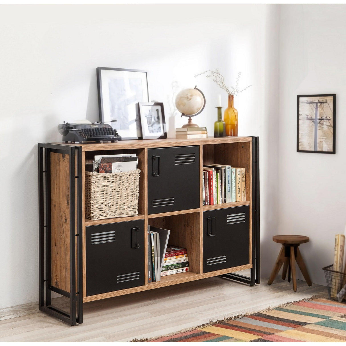 Set De Mobilier DE Birou Takim 9, Stejar, 2 piese