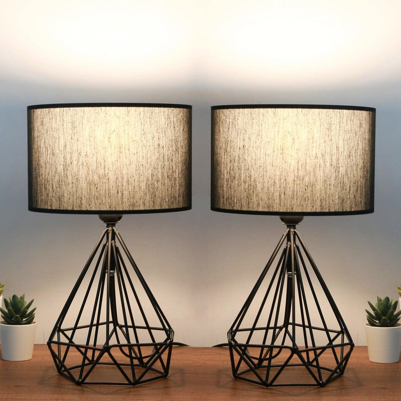 veioza Set Lampă De Masă (2 Bucăți) Taylor, Negru