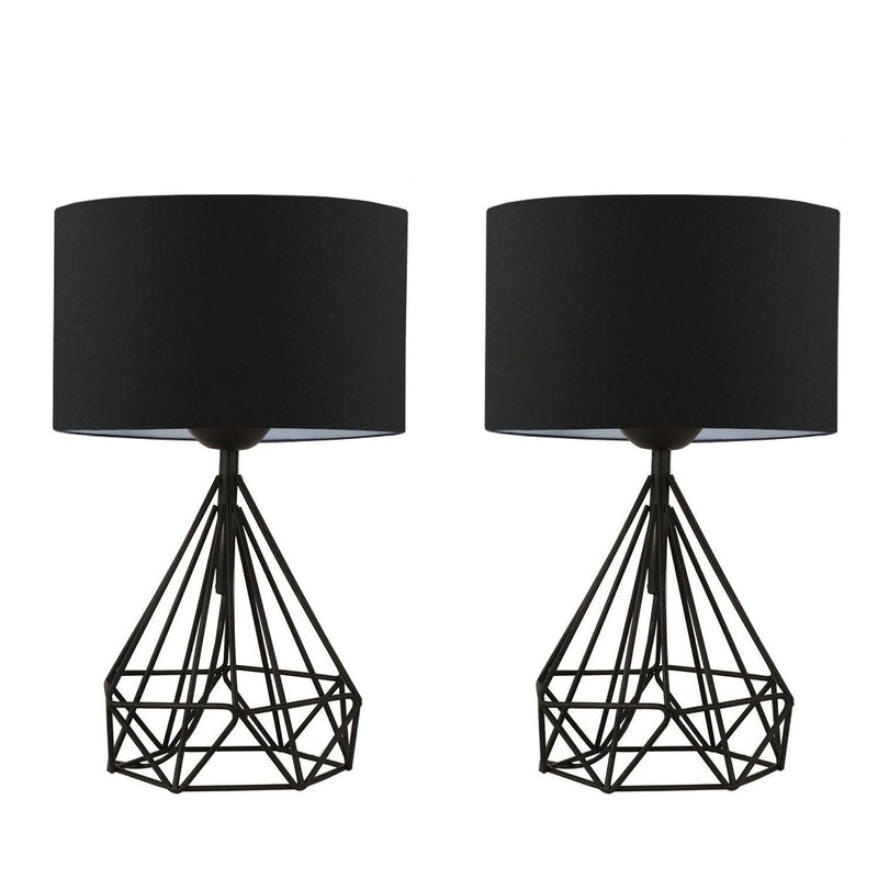 Set Lampă De Masă (2 Bucăți) Taylor, Negru