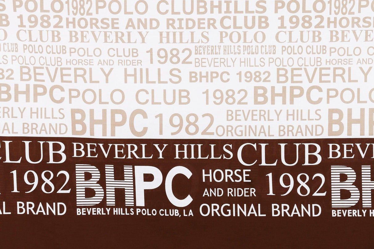 Set Lenjerie de pat double, Maro, 220 x 200 cm,100% Bumbac Ranforce