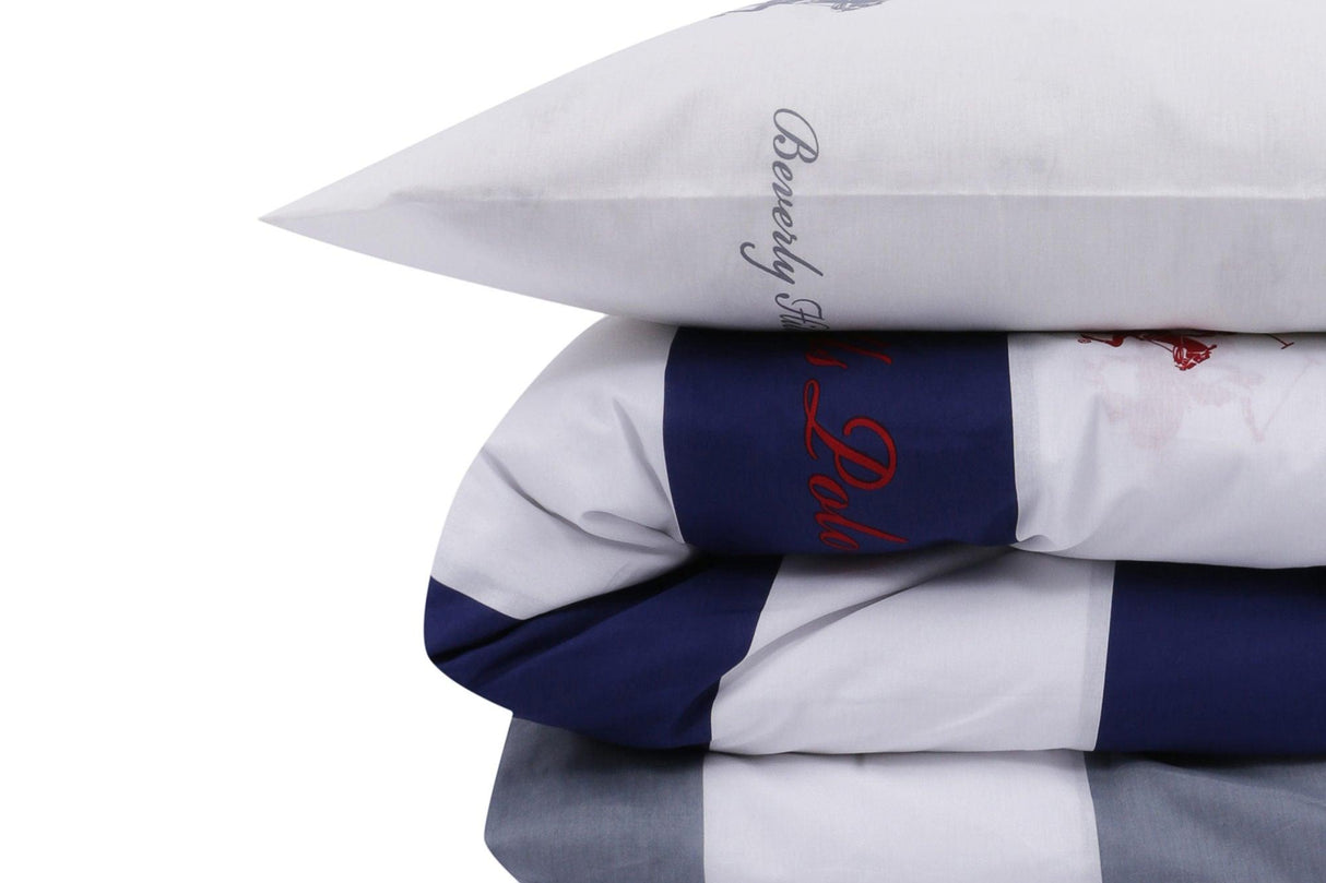 Set Lenjerie de pat double, Roșu, 220 x 200 cm,100% Bumbac Ranforce