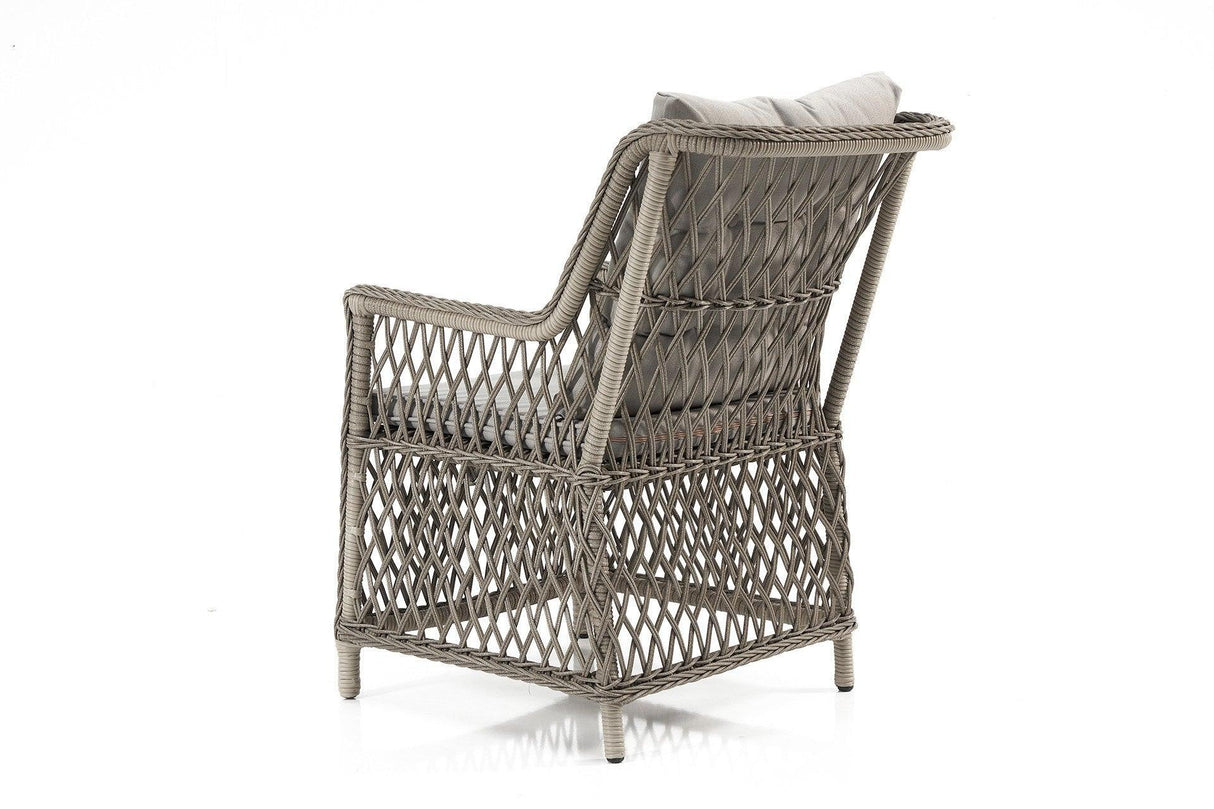 Set Masă Și Scaune De Grădină (7 Bucăți) Calista, Gri, 58X75X73 Cm