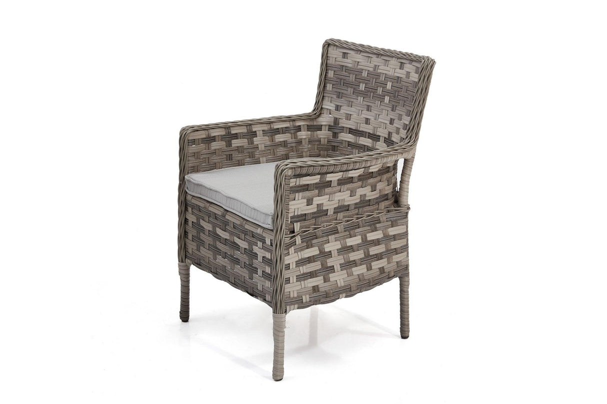 Set masă și scaune de grădină (7 bucăți) Vivaldi - Grey, Gri, 160x75x90 cm