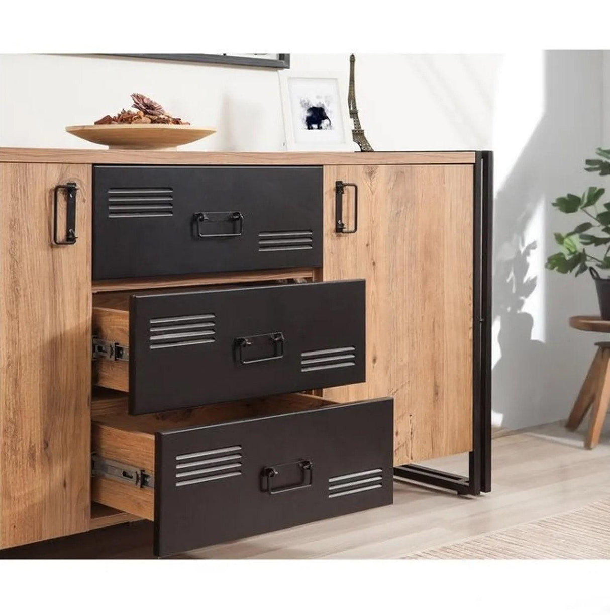 Set Mobila Sufragerie Takim 13, Stejar, 3 piese