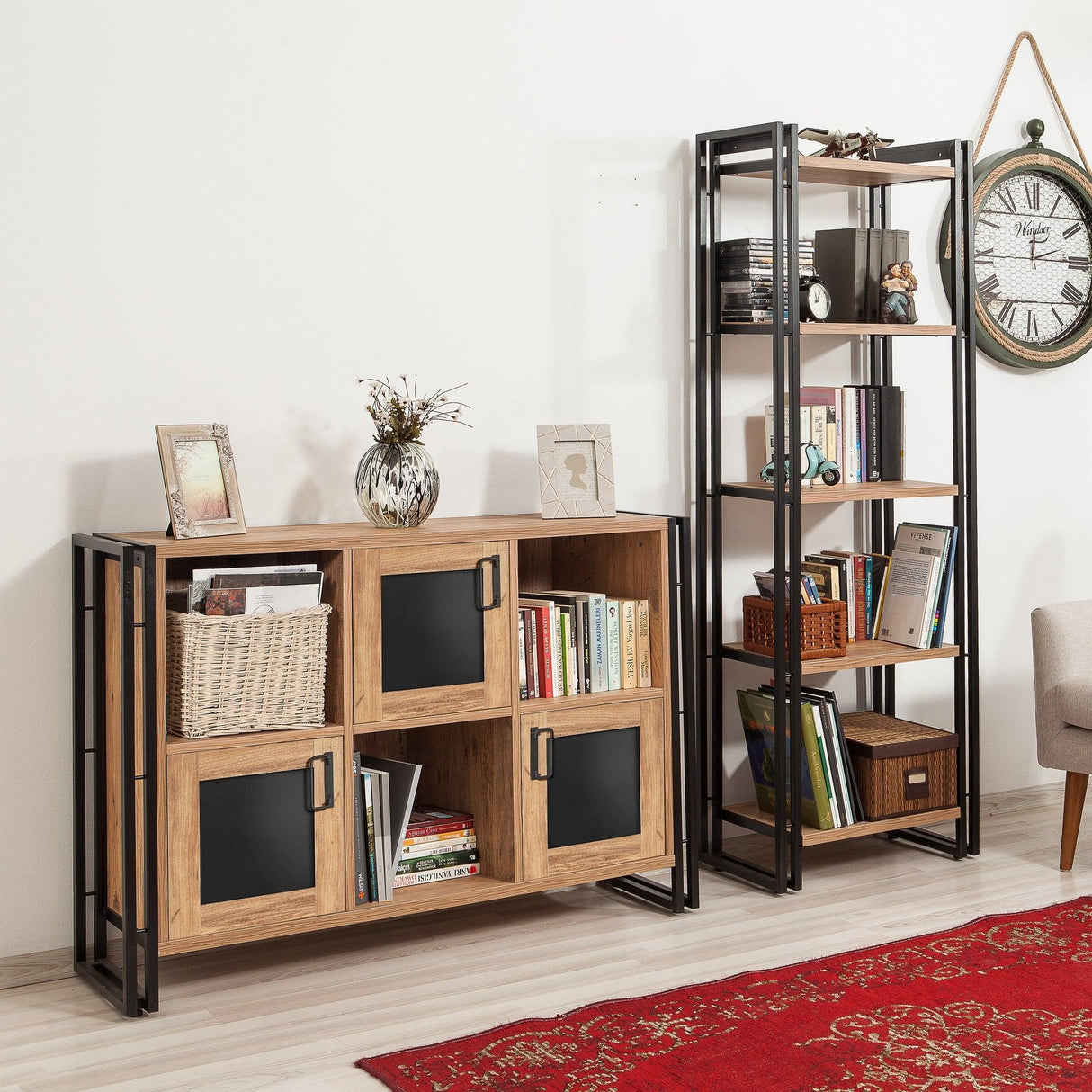 Set Mobila Sufragerie Takim 20, Stejar, 2 piese