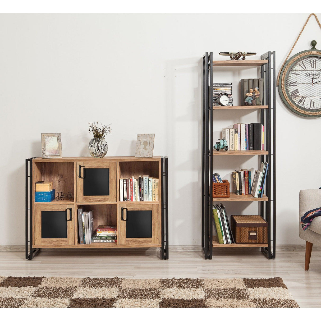 Set Mobila Sufragerie Takim 20, Stejar, 2 piese