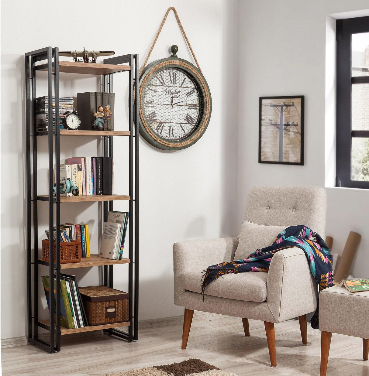 Set Mobila Sufragerie Takim 20, Stejar, 2 piese