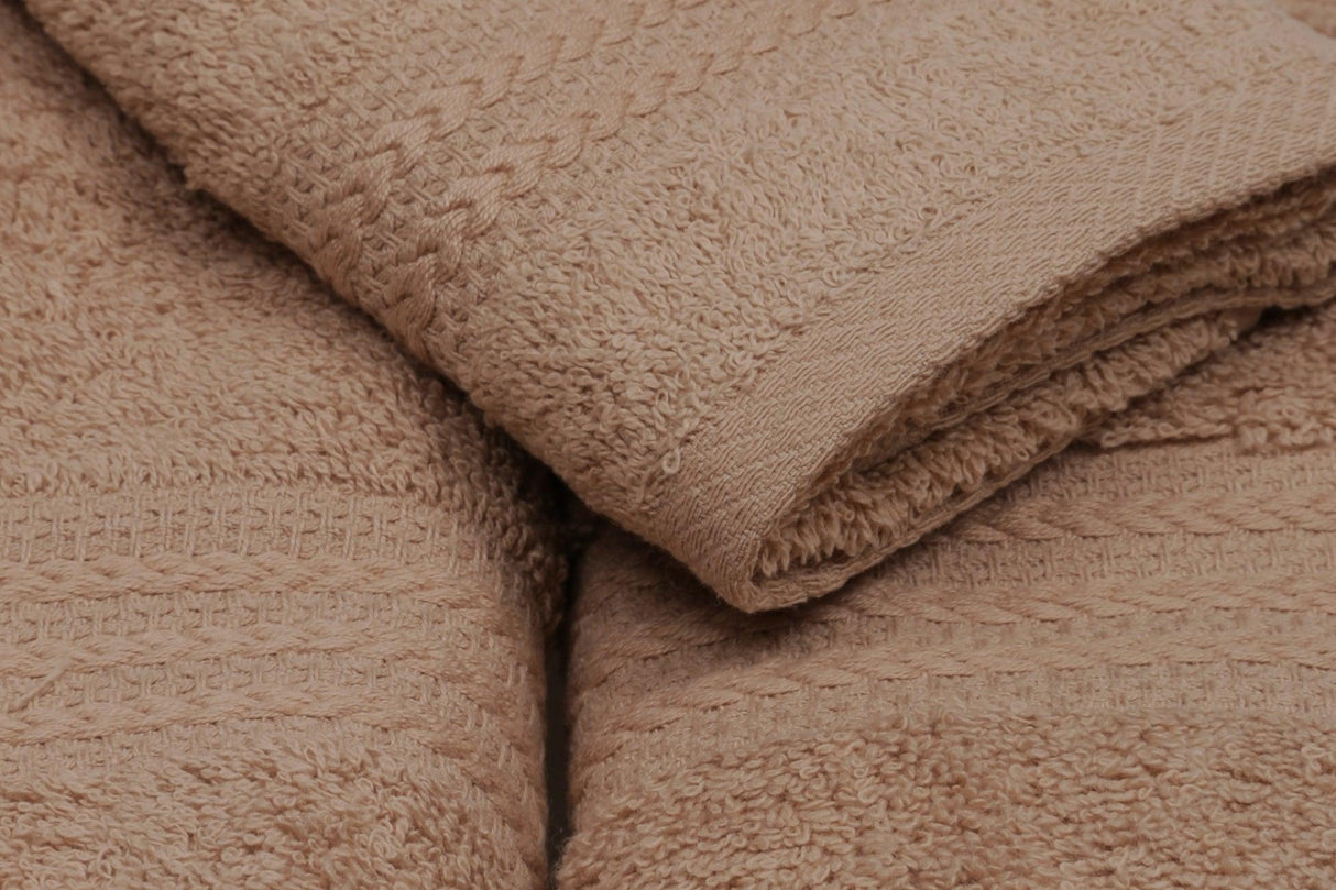 Set prosoape (3 bucăți), Maro, 50x30 cm