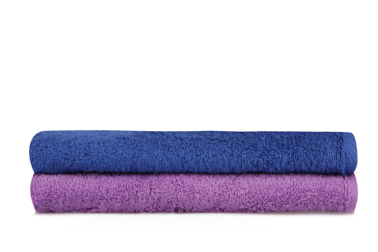 Set Prosoape de Baie (2 bucăți), Albastru, 90x50 cm