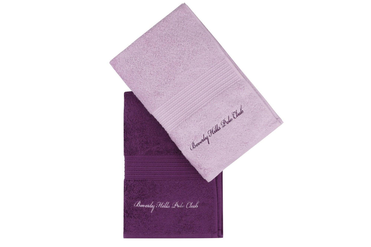 Set prosoape de baie (2 bucăți), Mov, 140x70 cm