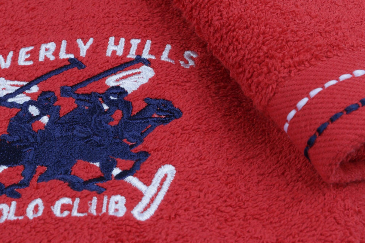 Set Prosoape de Baie (2 bucăți), Roșu, 90x50 cm