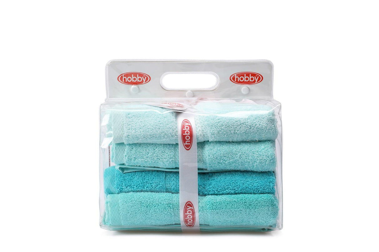 Set Prosoape de Baie (4 bucăți), Verde, 90x50 cm