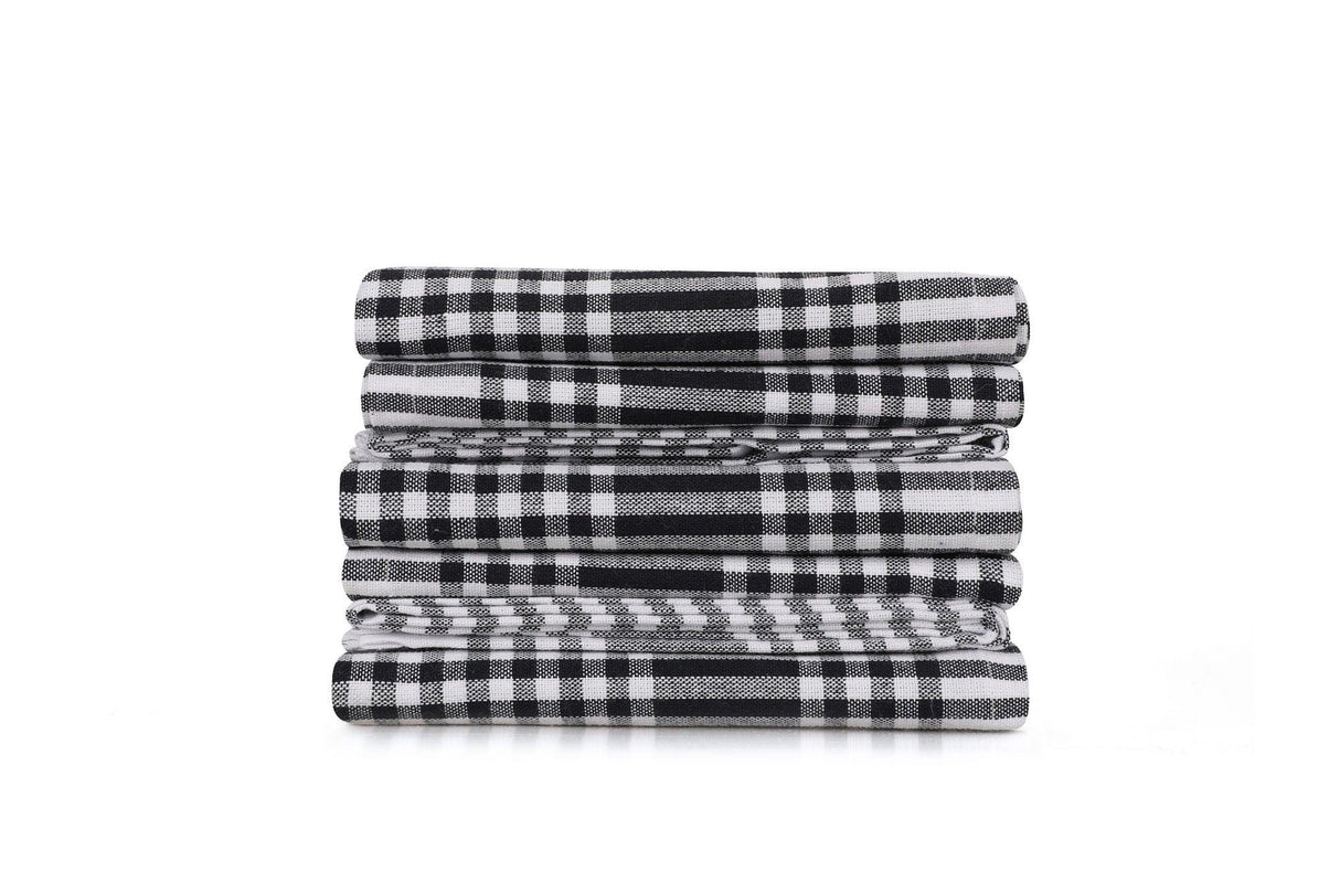 Set Prosoape de Bucatarie (10 bucăți), Negru, 65x45 cm