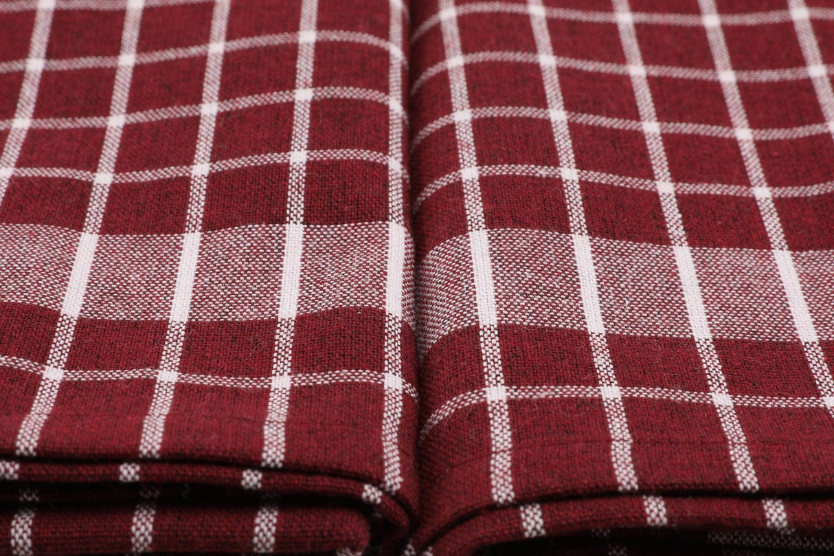 Set Prosoape de Bucatarie (10 bucăți), Roșu, 65x45 cm