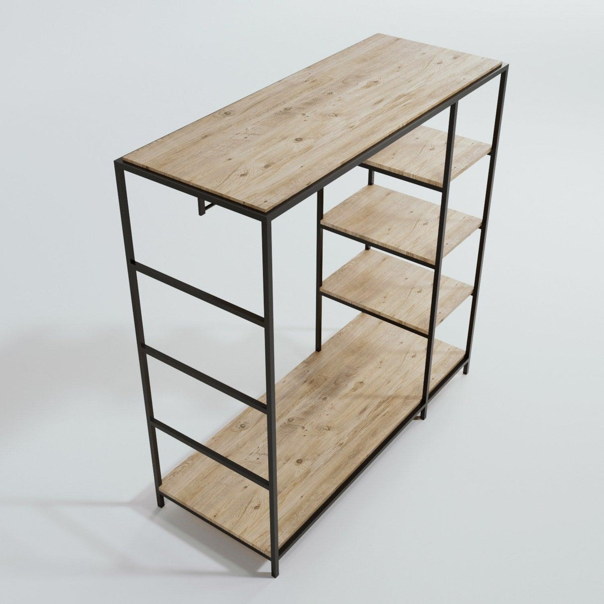 Suport/Stander Umerase Hurberg cu 5 Rafturi, Stejar, 180 X 180 X 40 Cm